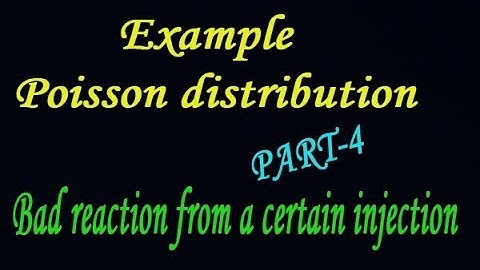 Probability of Poisson distribution using simple steps best example(PART-4)