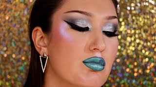 DISCO BALL NEW YEAR&#39;S EVE GLAM MAKEUP!