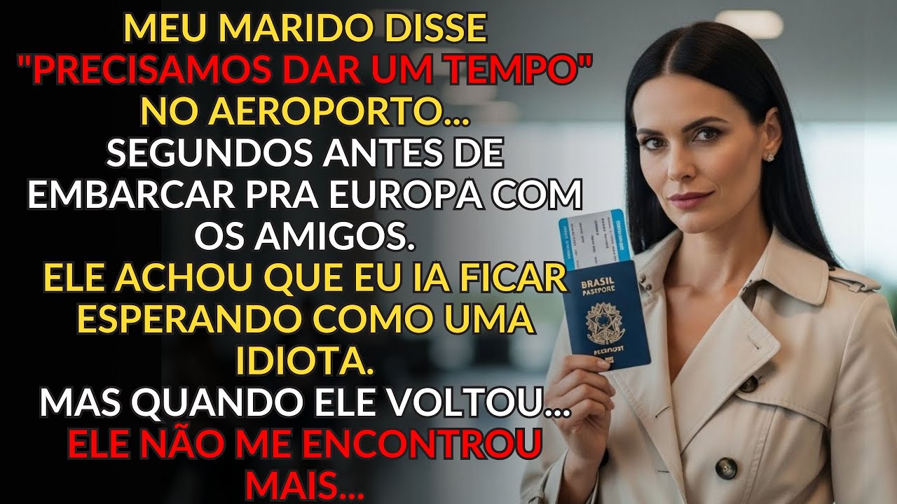 Meu marido disse 'precisamos dar um tempo' ao embarcar pra Europa— ele não esperava minha resposta…