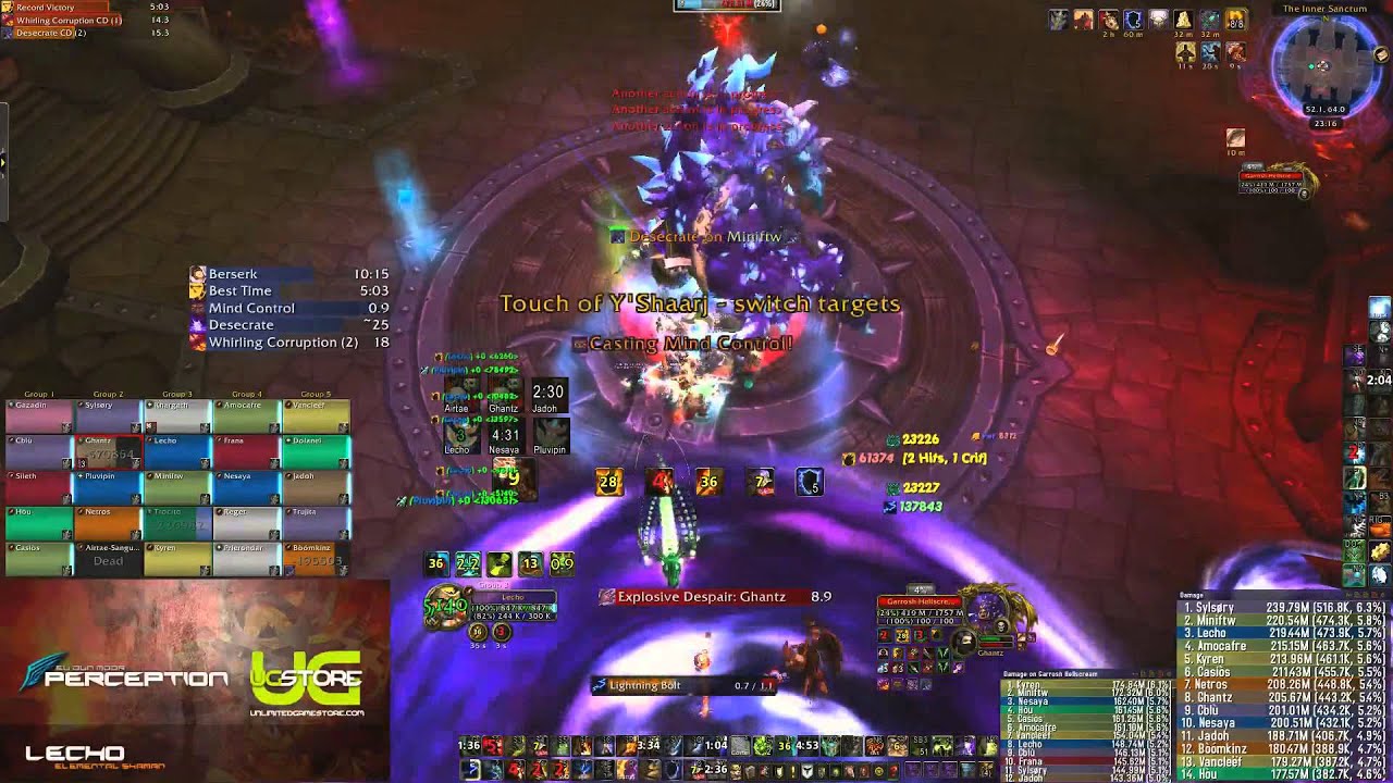 Perception - Garrosh Hellscream 25HC; Elemental PoV