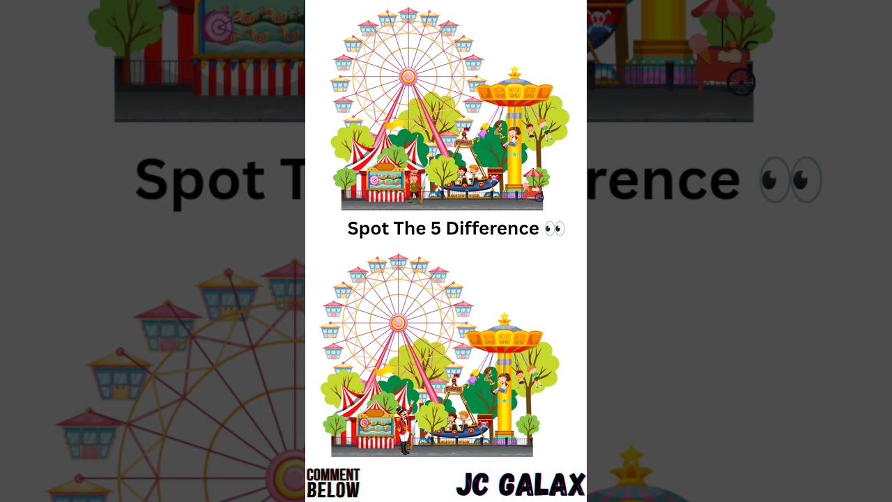 Spot the Difference Challenge Test Your Eyes! Fun+ Brain exercise=spot the Difference! Comment below