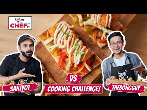 Chef Sanjyot Keer VS @The Bong Guy Kathi Roll Cooking Challenge | @Licious presents Chef It Up S1EP3