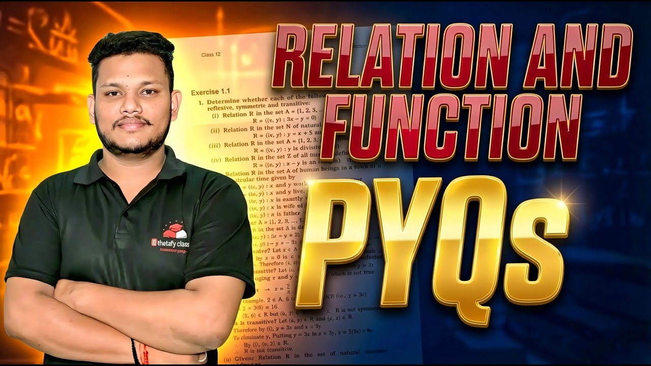 Relations & Functions | Class 12 Maths Board Special | Live Lecture (part 2 )