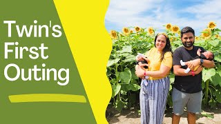 Twin's First Outing || Heap's Giant Pumpkin Farm || #westernpanduvlog