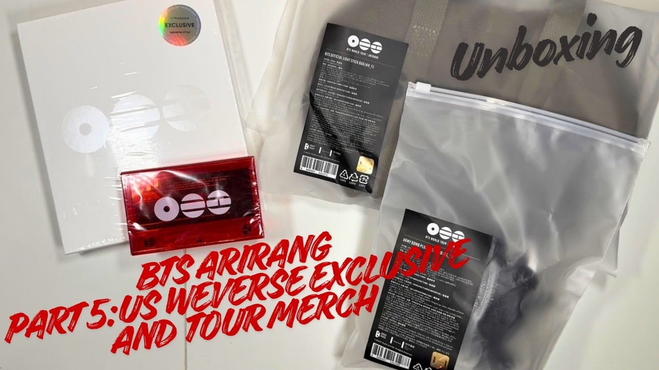 Unboxing: BTS Arirang Part 5: US Weverse Exclusive, Cassette and
