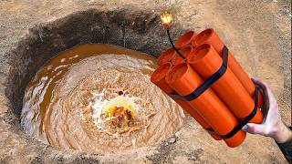 What Happens When You Throw Things Into a GIANT Hole with Water?