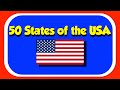 Quiz on the 50 States of America