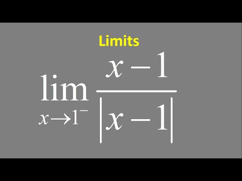 Limit of (x - 1)/|x - 1| as x approaches 1 from negative side