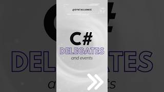 Understanding Delegates and Events in C# | Learn with Examples!  #coding #csharp #programming #code