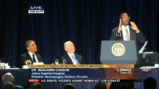 Dr. Benjamin Carson Proposes Health Savings Accounts for Every American with Obama Looking On