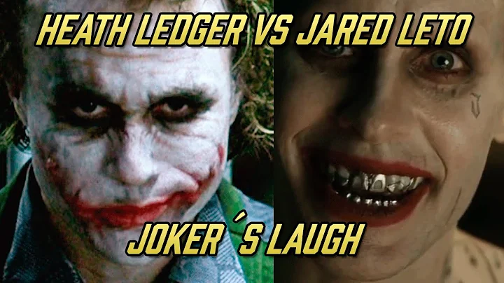 Joker´s laugh comparison Heath Ledger VS Jared Leto