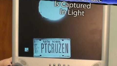 Speco License Plate Camera LPRB922.wmv
