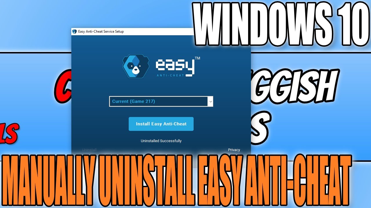 How To Uninstall Easy Anti Cheat In Windows 10 Tutorial Youtube