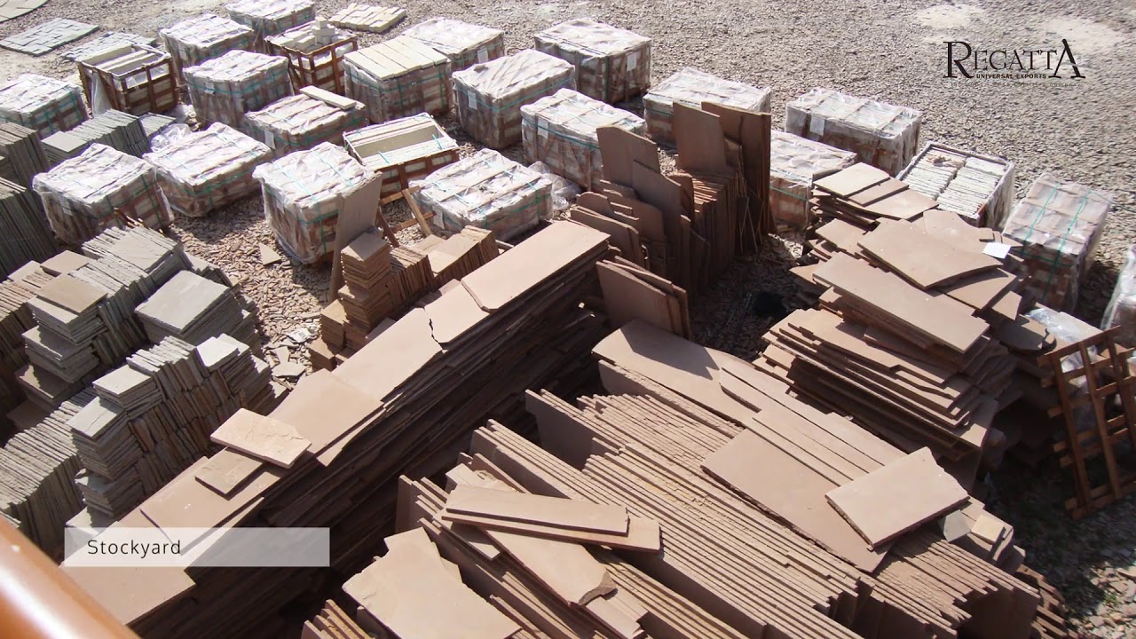 Natural stone factory in India for processing stones YouTube