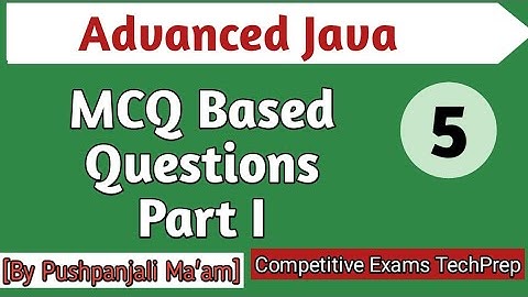 Advanced Java MCQ Based Questions Part I in Hindi