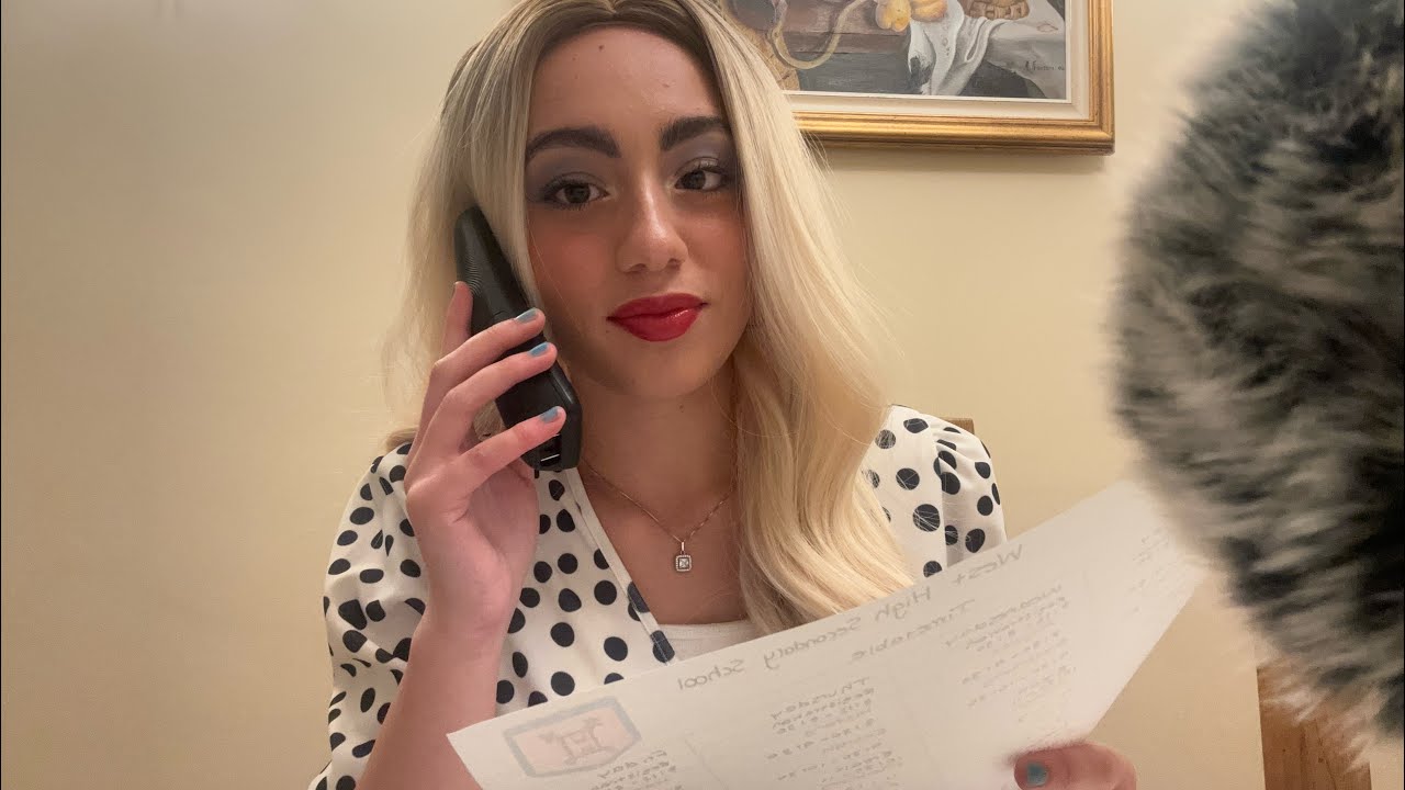 ASMR| British school receptionist registers you in (you’re new) Role-play📞🖊️