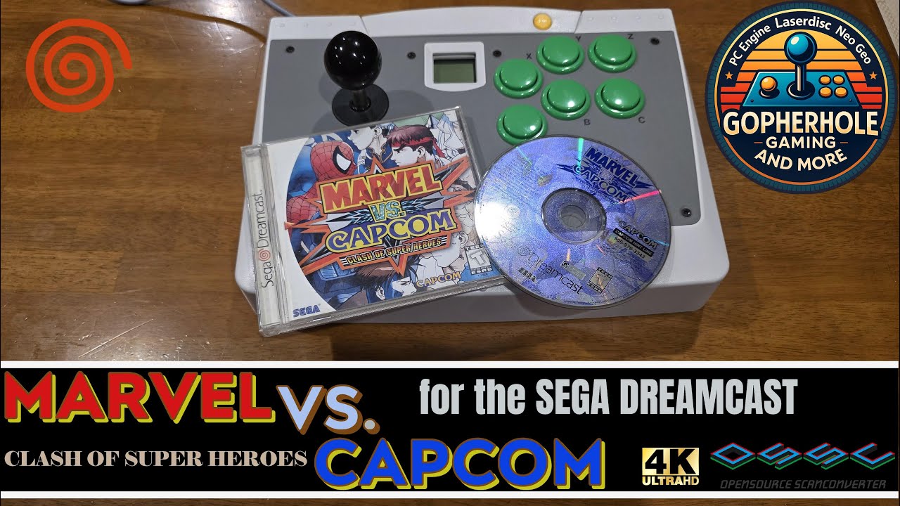 Marvel Vs. Capcom for the Sega Dreamcast Upscaled to 1440p