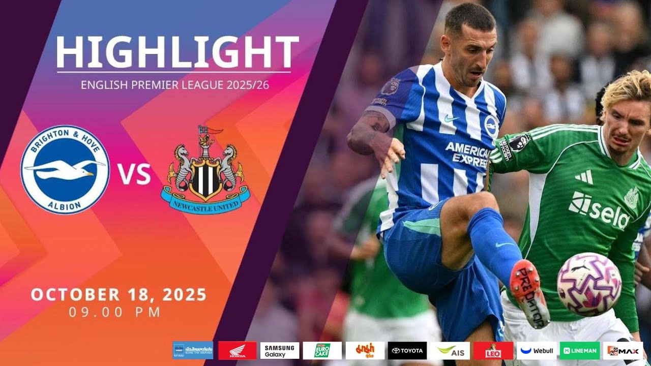 [Highlight] PremierLeague : ไบรท์ตัน vs นิวคาสเซิล (18-10-68)