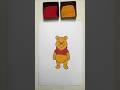 Cute Pooh Bear SandPainting ASMR 🧡✨ | Relaxing & Satisfying #Shorts #asmr #satisfying #new #trending