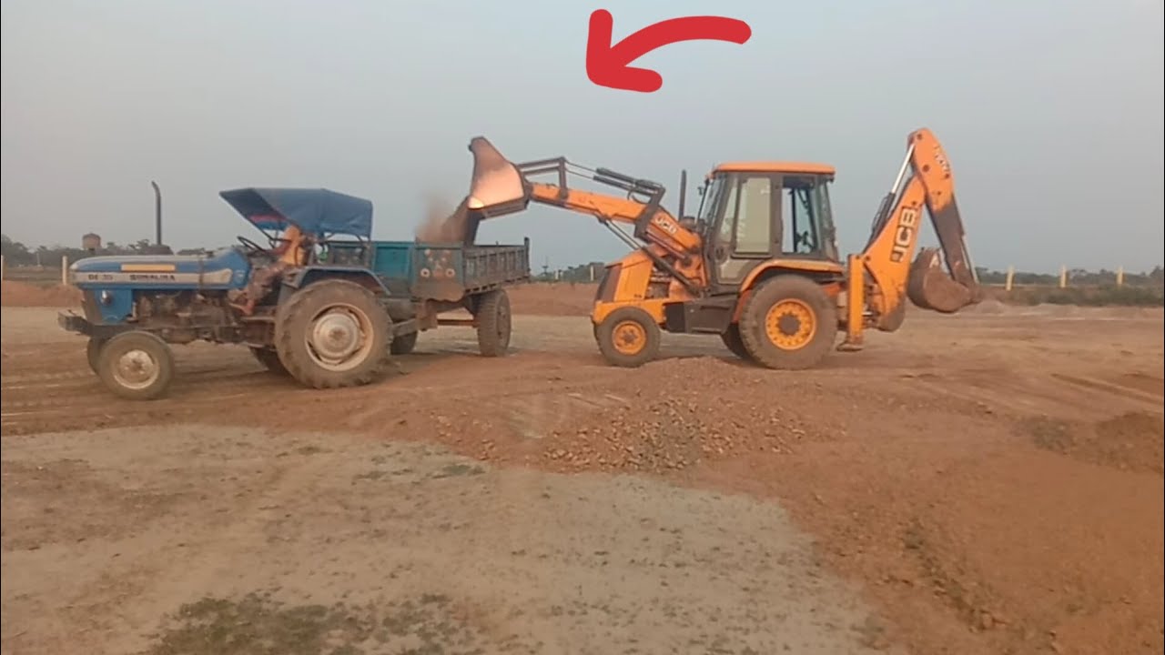 JCB Mati tractor loading🔥sonalika digital tractor Mati🔥 YouTube