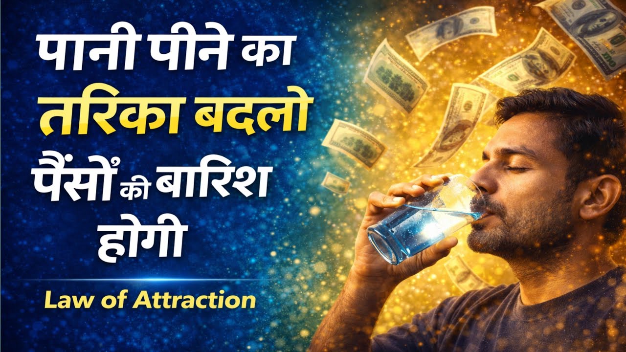 पानी पीने का तरीका बदलो, पैसा अपने आप आएगा | Law of Attraction 