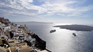 Остров Санторини, Гърция/ Santorini island, Greece(Пътуване до остров Санторини в Гърция - столицата Фира, красивият залез в Ия, старият и запазен Пиргос, вятър..., 2014-08-12T09:42:44.000Z)