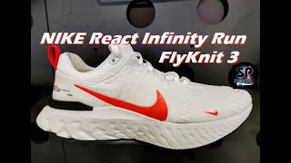Nike React Infinity Run FlyKnit 3 (White/Red)