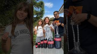 Thumbnail for COCA COLA FAMILY VS MENTOS EXPERIMENT #shorts @ariadnistar