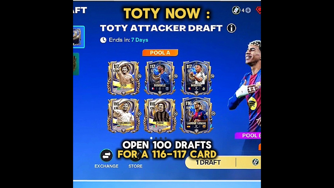 No Shards .. Draft system in TOTY 😪 