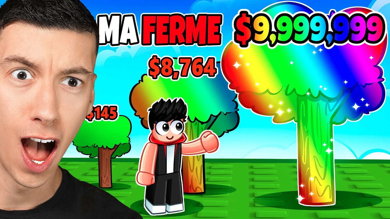 CULTIVER DES ARBRES À L'INFINI POUR GAGNER DE L'ARGENT ILLIMITÉ DANS ROBLOX...