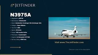 N3975A Bombardier Challenger 300 | Specs, Owner & History