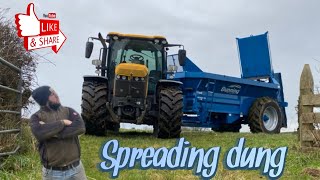 Cleaning out cow yards and spreading dung. Episode 125
