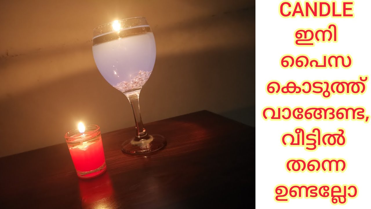 WatercandleWater candle making at home MalayalamEasy water candle