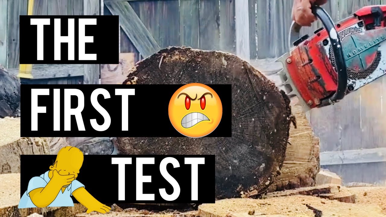 Homelite 923 Chainsaw Testing Cuts. Air Leak Repair And Testing! Sold
