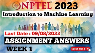 Introduction To Machine Learning Assignment Answers Week 1 | NPTEL jul-Dec 2023