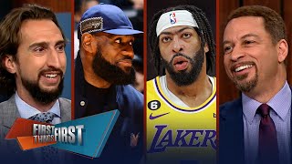 Anthony Davis dominates in Lakers win, LeBron has no timetable for return | NBA | FIRST THINGS FIRST