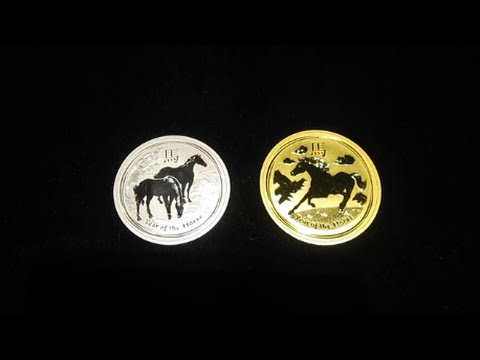 2014 Australia Lunar Year Of The Horse Gold N Silver Coin