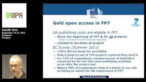 "Open Access in Horizon 2020 and the European Research Area"