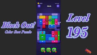 Block Out Level 195 Walkthrough | Color Sort Puzzle Gameplay | Go Answer