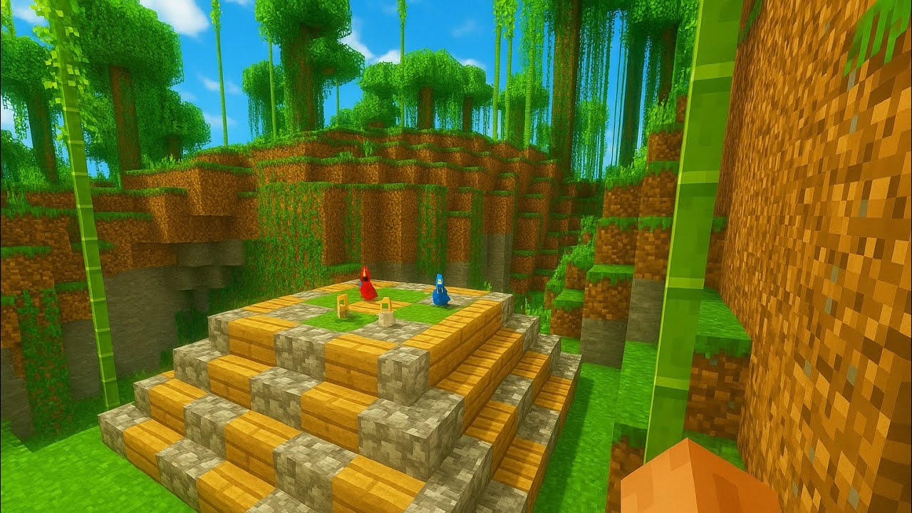 I build Jungle pyramid for parrot (Minecraft part -2) - YouTube