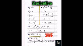 6Derivative Functions 🔥🤩💯#Shereenzahran| #Mathematics |#algebra التفاضل .