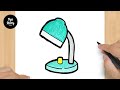 #666 How to Draw a Desk Lamp - Easy Drawing Tutorial