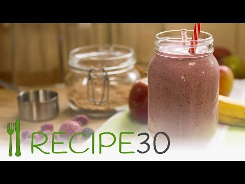 Berry blast super smoothie recipe - healthy food juice