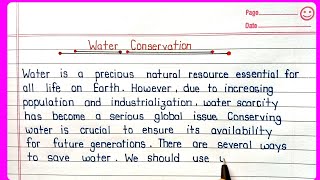 Details Water Conservation Essay in English | Essay on Save Water | Importance of Water Conservation Guide