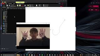 Just a lil project, turtle moving with hand tracking (dependencies and code in description