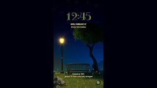 Galaxy Premium Theme - Spring Night Animated Lockscreen Profile