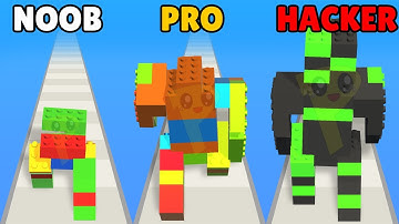 NOOB vs PRO vs HACKER in Brick Runner 3D!