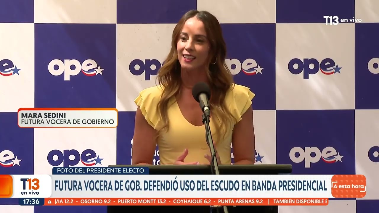 Mara Sedini defendió uso del escudo en banda presidencial de Kast