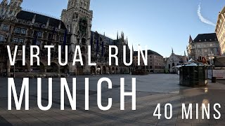 Virtual Run | Sunny Run in Munich | Virtual Running Videos Treadmill Workout Scenery | Germany | 4K