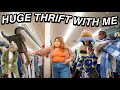 thrifting my pinterest on a 50% SALE DAY! + HUGE WINTER 2022 try on haul *thrifting all day*